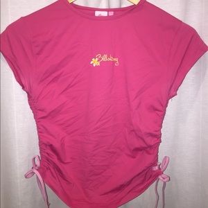 Billabong pink rash guard